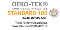 This rug has been tested for harmful substances by OKEI-TEX and is certified safe and harmless to human health