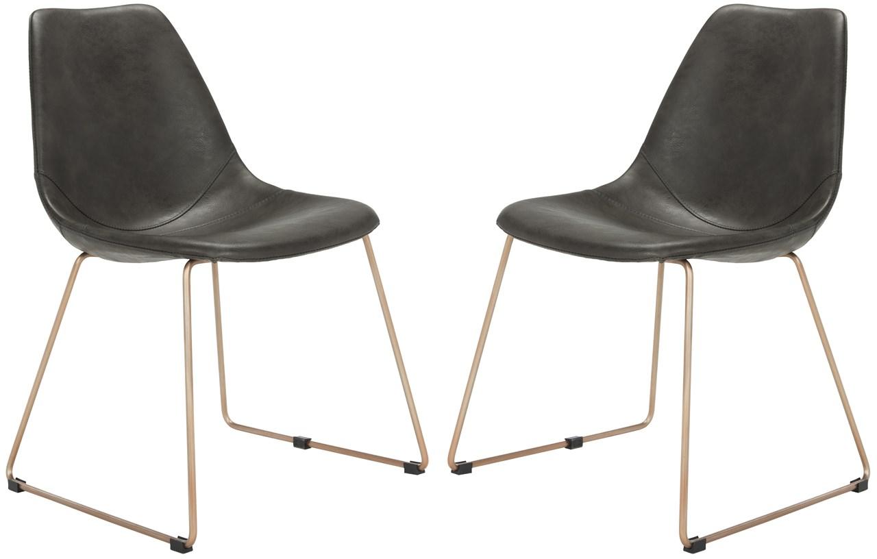 Ach7003a Set2 Dining Chairs Furniture By Safavieh Dining Chairs Color Grey Copper Save