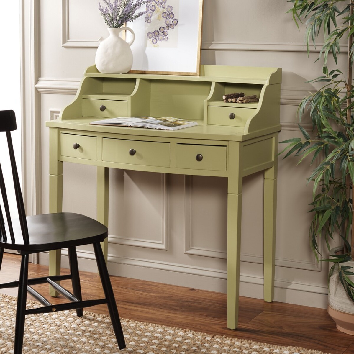 Amh6516f Desks Furniture By Safavieh Landon Writing Desk Amh6516f Desks