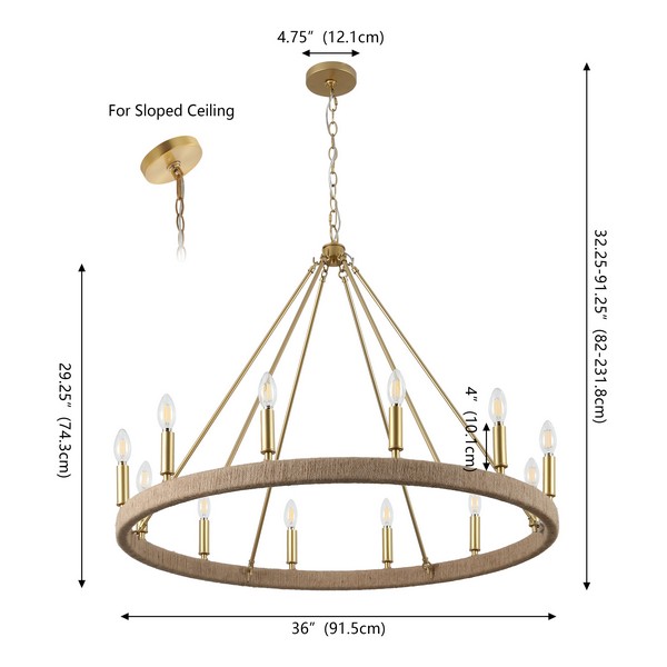 CHA4084A Chandeliers - Lighting by Safavieh