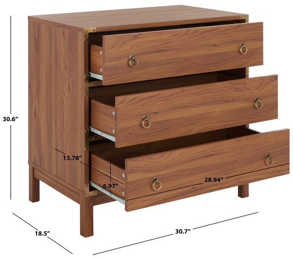 cambridge brown 3 drawer dresser Cambridge Base Drawer Cabinet 3 Drawers  LifeArt Cabinetry