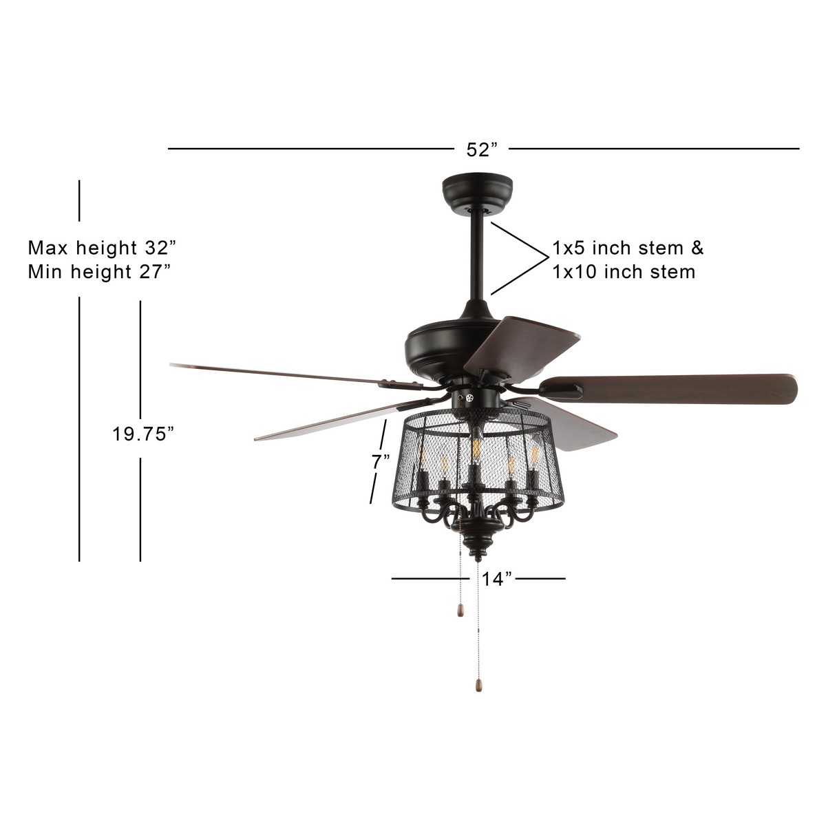 Clf1002a Ceiling Fans Lighting By Safavieh