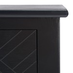 Console Peyton CNS5704B Safavieh Home Collection – 2 Cassetti Con Motivo A Spina Di Pesce, Finitura Nero, Dimensioni 90x33x75 Cm, Mobile Ingreasso E Soggiorno