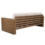 Santiago Eucalyptus Patio Sofa in Natural / Beige, detail view