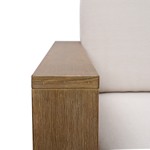 Santiago Eucalyptus Patio Sofa in Natural / Beige in a styled room