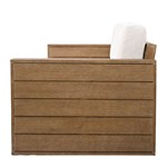 Santiago Eucalyptus Patio Sofa in Natural / Beige, detail view