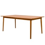 Mayaguana Teak Dining Table in Natural, detail view