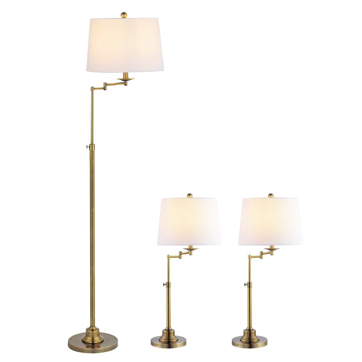 FLT4004ASET3 Floor Lamps, Lamp Sets, Table Lamps Lighting by Safavieh