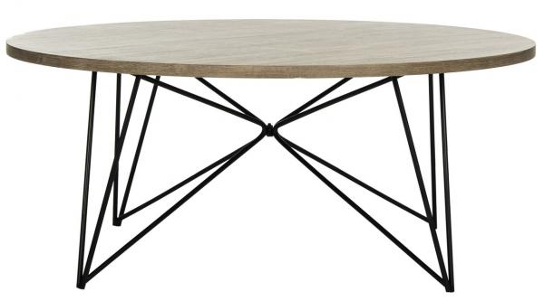 Fox4261a Coffee Tables Furniture By Safavieh - Light Wood Coffee Table With Black Metal Legs Fox4261a Coffee Tables Furniture By Safavieh - Light Wood Coffee Table With Black Metal Legs
