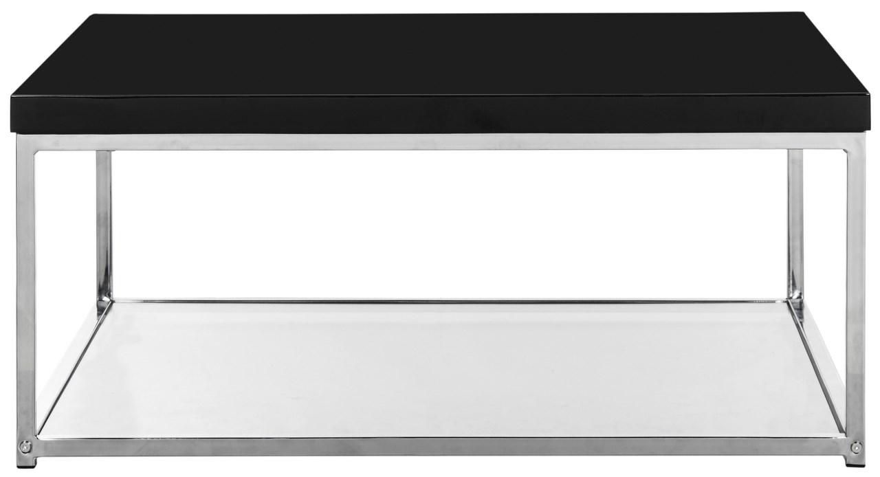 Fox2214b Coffee Tables Furniture By Safavieh Malone Chrome High Gloss Coffee Table Fox2214b Tables