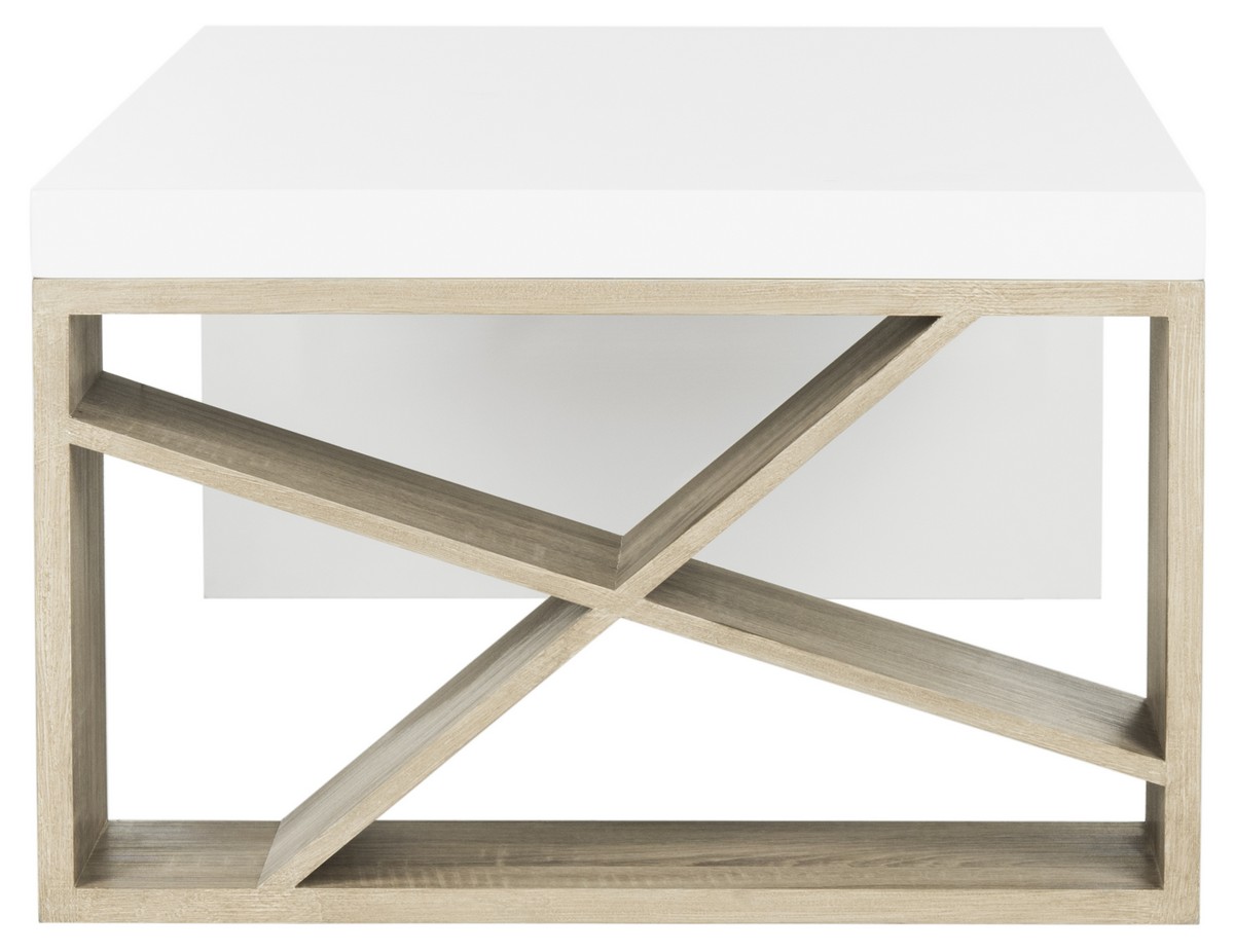 Fox4236a Coffee Tables Furniture By Safavieh Carlton Modern Scandinavian Side Storage Lacquer Coffee Table Fox4236a Tables
