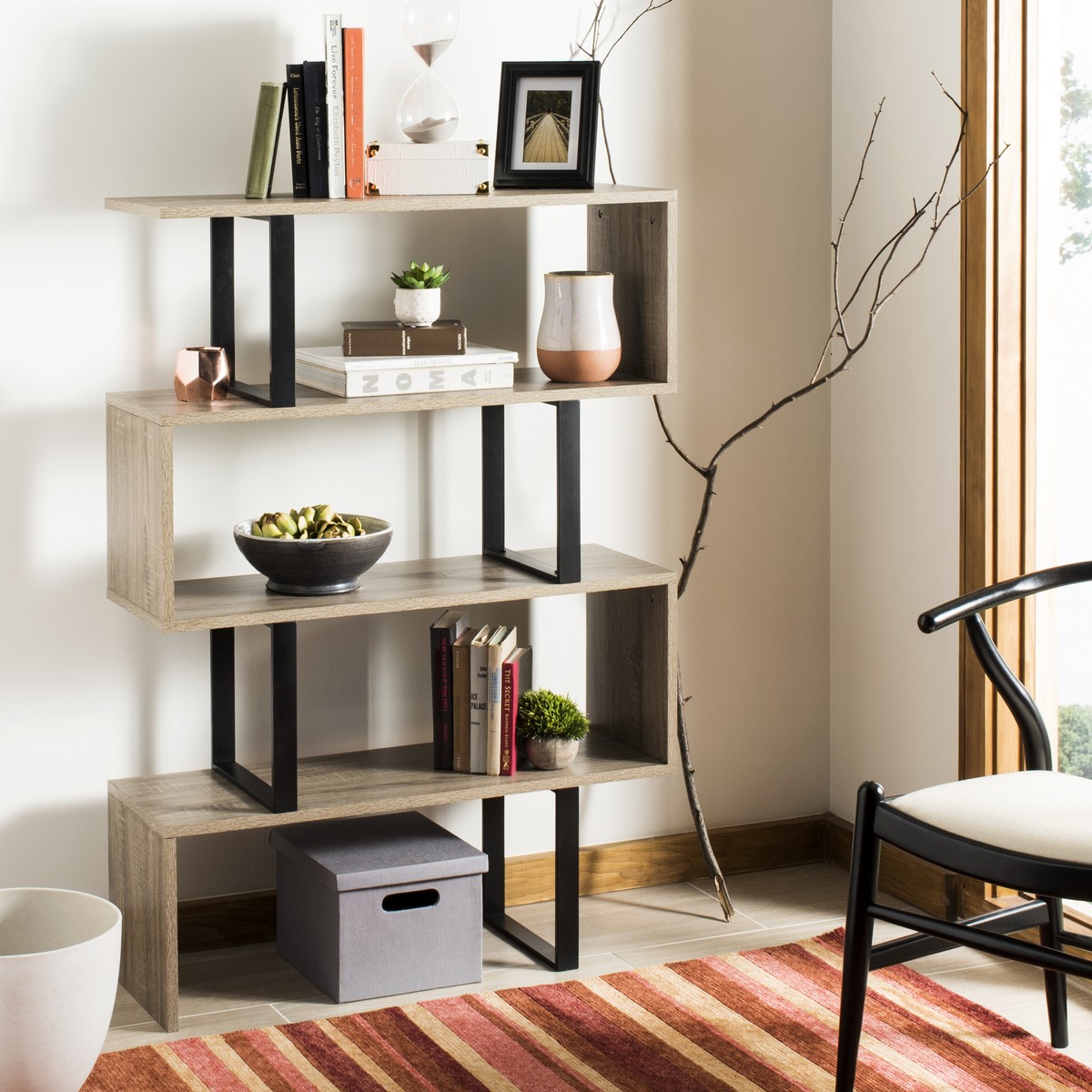 Fox4283a Bookcases Furniture By Safavieh