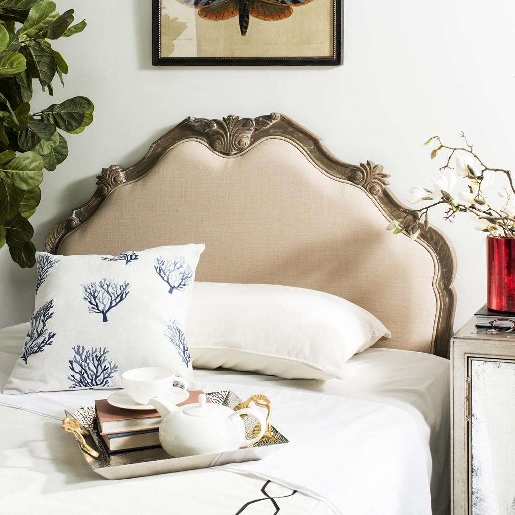Harlow Headboard In Beige Headboards Furniture by Safavieh