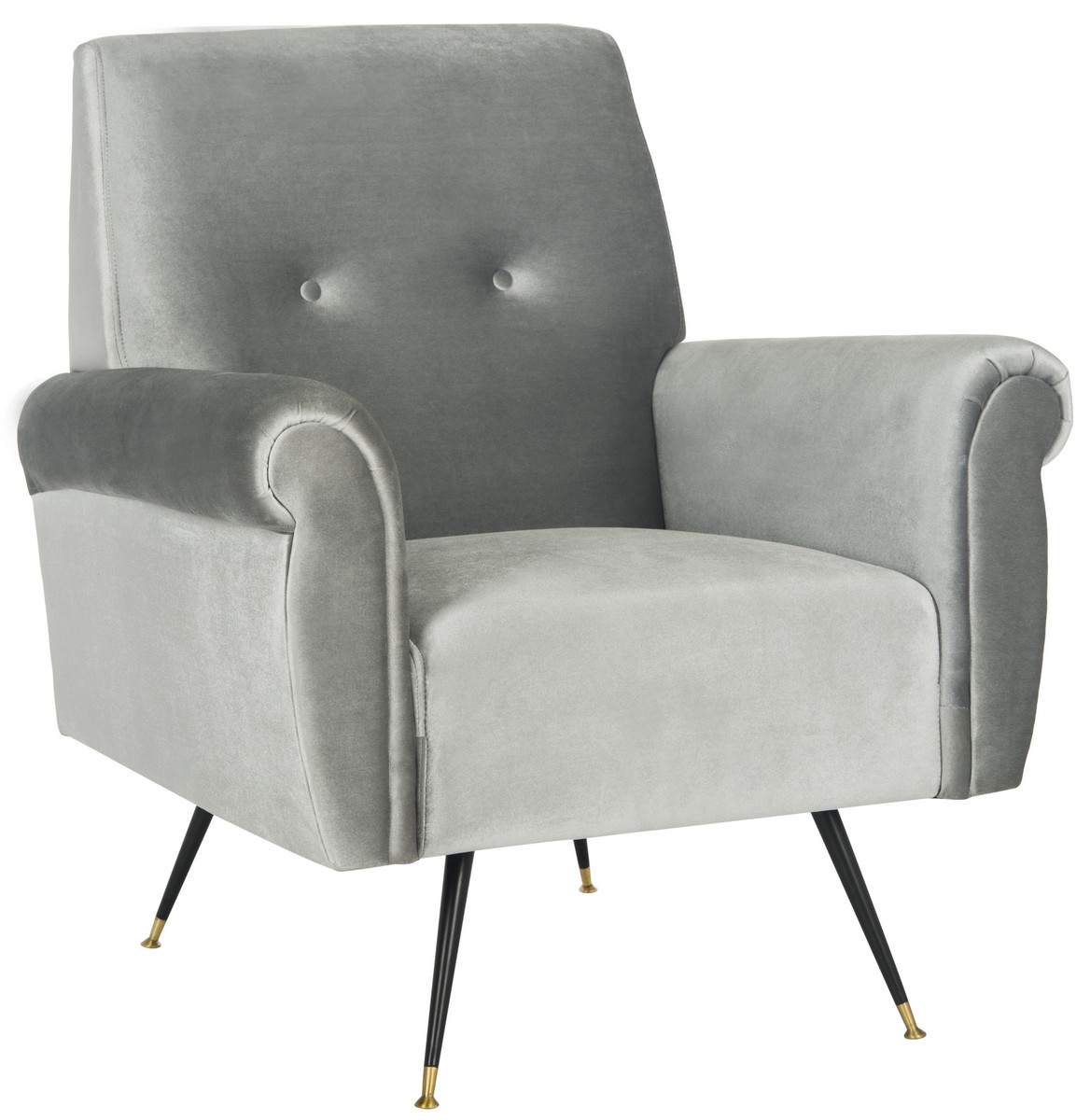 Fox6285b Accent Chairs Furniture By Safavieh Mira Retro Mid Century Velvet Accent Chair Fox6285b Chairs