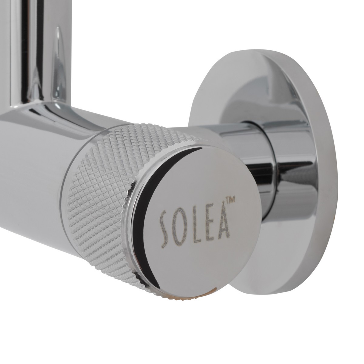 Chamber Cold Water Faucet in Chrome in a styled room