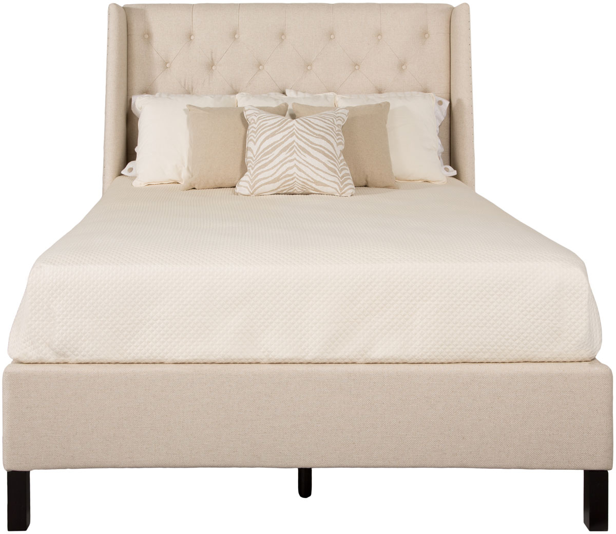 Modern Tufted Upholstered Headboard Bed Safavieh Com