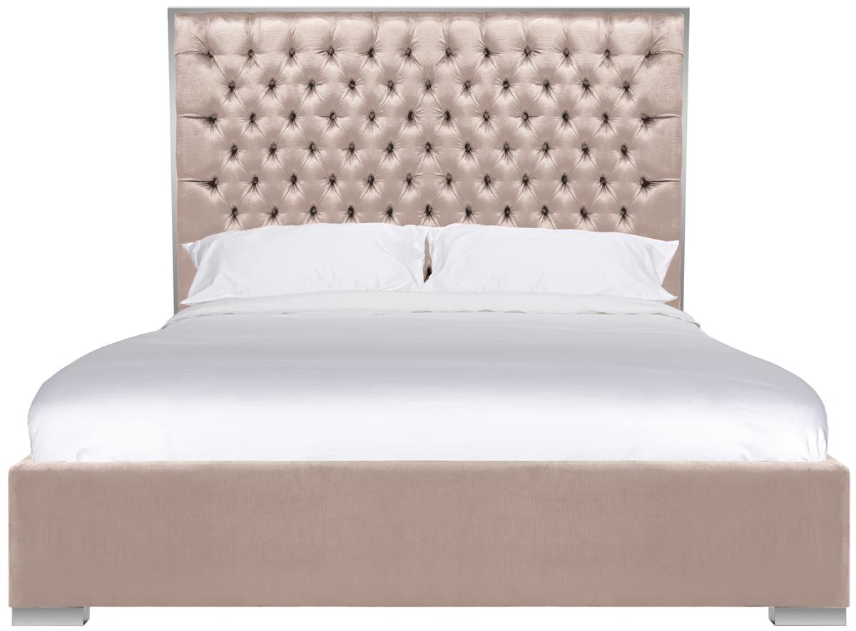 Safavieh Chesterfield Tufted Upholstered Headboard King Bed