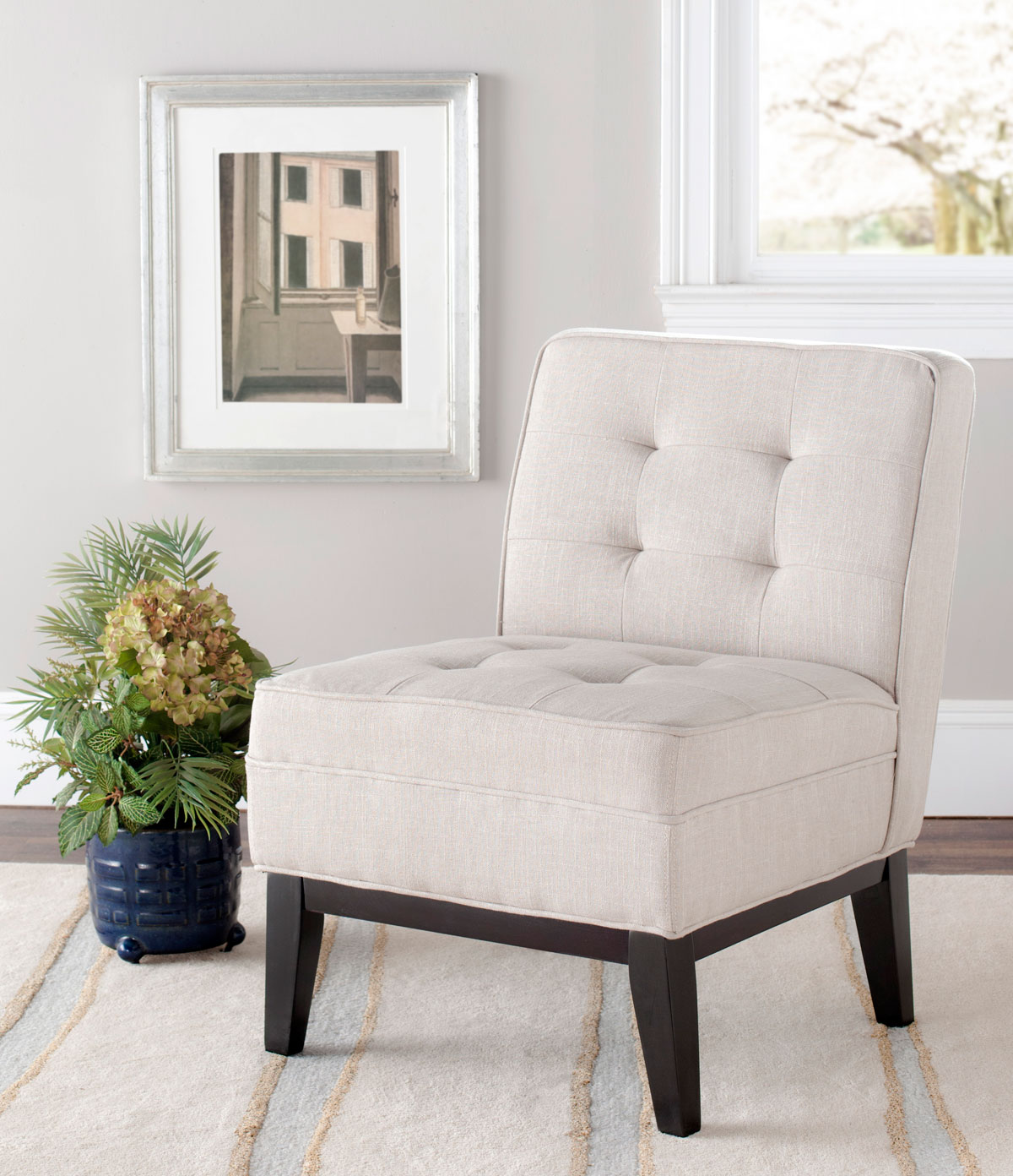 Mcr1000a Accent Chairs Furniture By Safavieh Angel Tufted Armless Club Chair Mcr1000a Accent Chairs