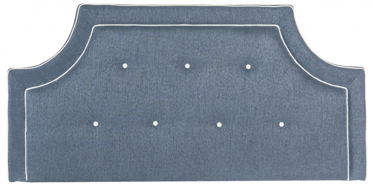 Tallulah Denim Blue & White Headboard Headboards Furniture by Safavieh