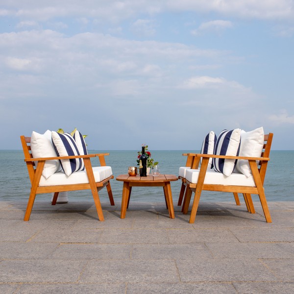 PAT7050F Patio Sets 4 Piece Furniture by Safavieh