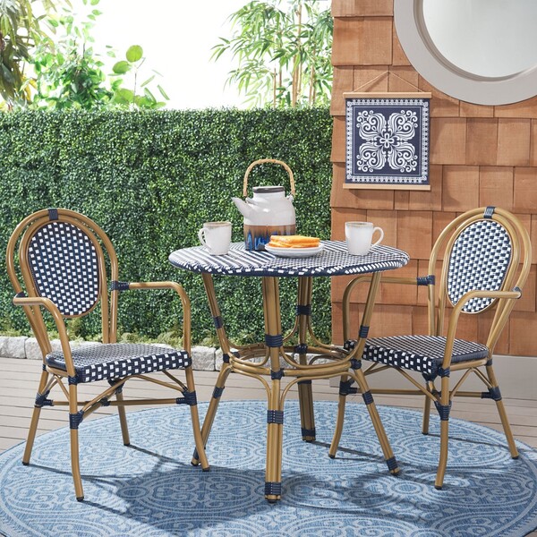 Salcha Indoor Outdoor Safavieh Salcha Table French Bistro Chairs