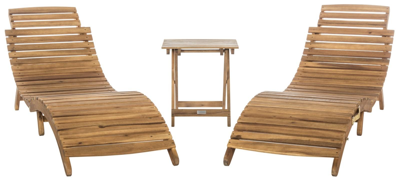 Pat7020b Sun Loungers Furniture By Safavieh Pacifica 3 Piece Lounge Set Pat7020b Sun Loungers