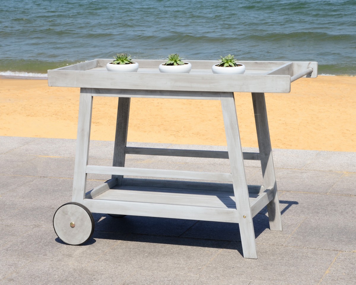 PAT7032B Bar Carts, Outdoor Bar Furniture by Safavieh