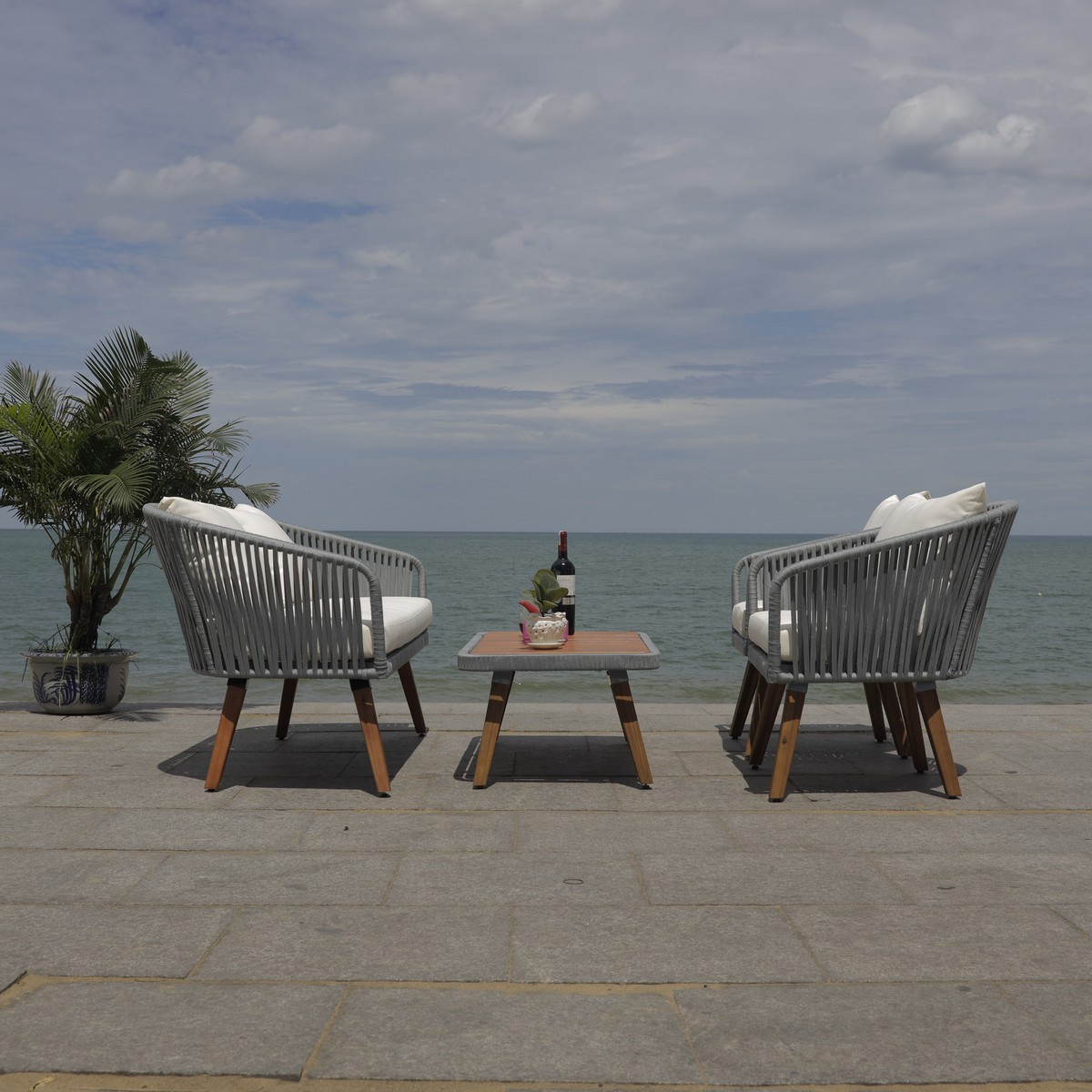 PAT7074A Patio Sets - 4 Piece - Furniture by Safavieh PAT7074A Patio Sets - 4 Piece - Furniture by Safavieh on Safavieh Ransin id=32437