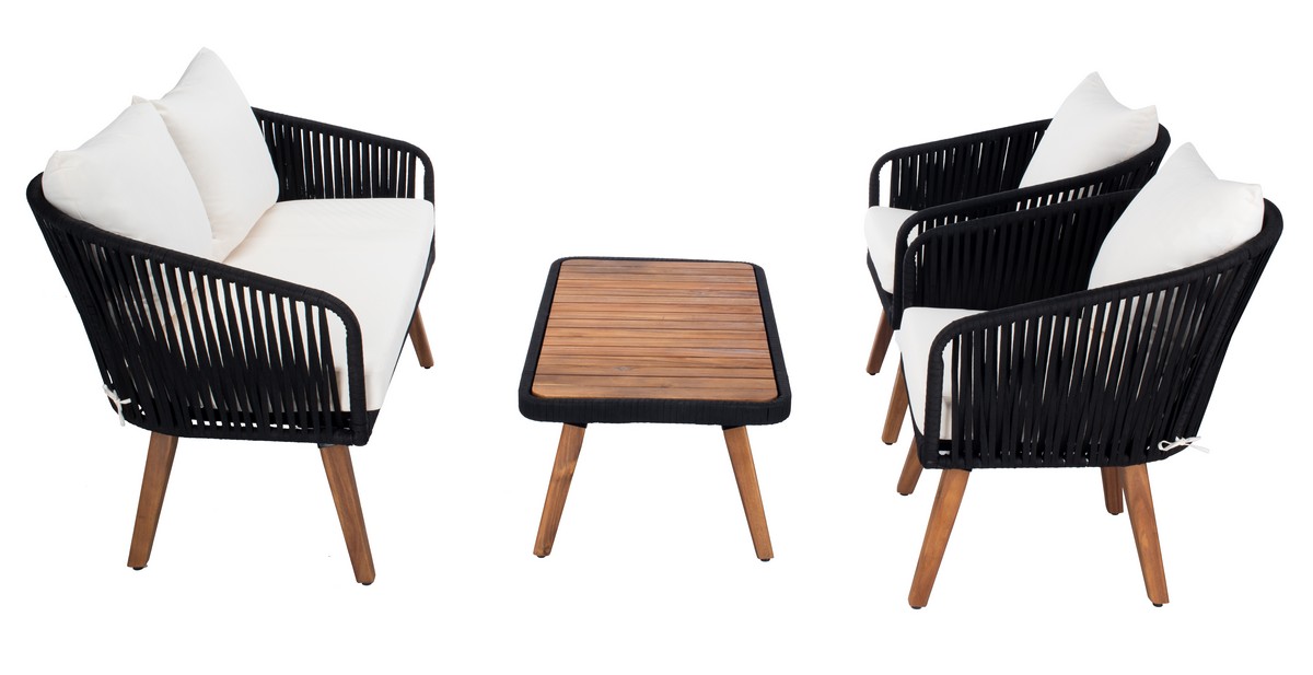 PAT7074B Patio Sets - 4 Piece - Furniture by Safavieh PAT7074B Patio Sets - 4 Piece - Furniture by Safavieh on Safavieh Ransin id=92899
