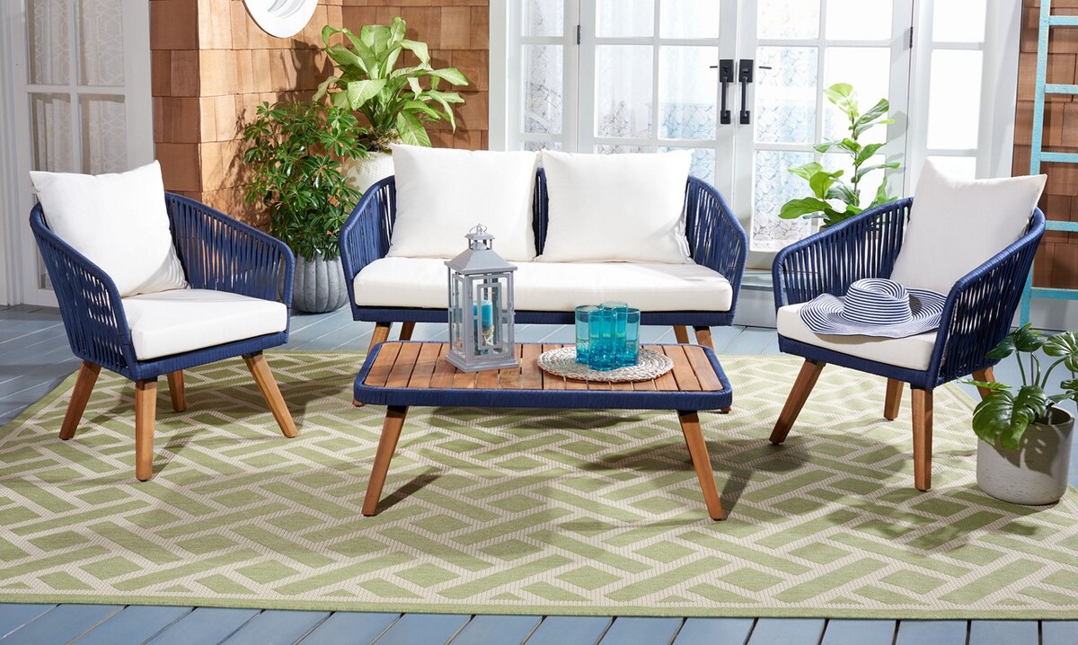 PAT7074E Patio Sets - 4 Piece - Furniture by Safavieh PAT7074E Patio Sets - 4 Piece - Furniture by Safavieh on Safavieh Ransin id=91234