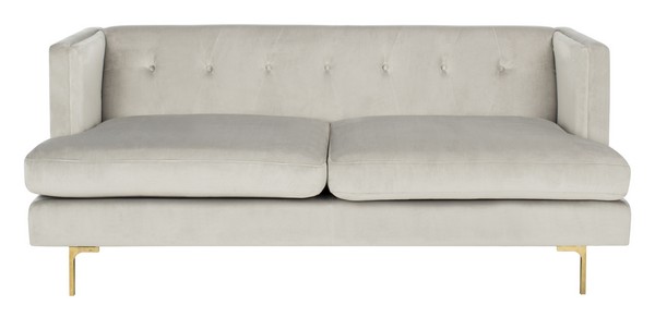 Safavieh velvet deals sofa