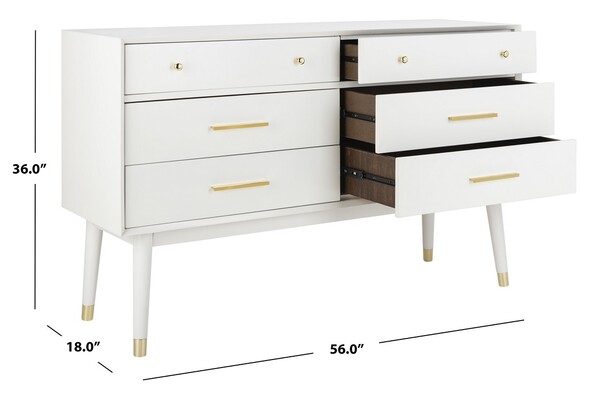 vintage white and gold dresser The Amandine Dresser main image 0