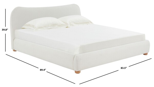bdbd様　BS リネンSK ベージュ0 WhizMax Full-Size Deluxe Bed Frame - Velvet with Metal Legs