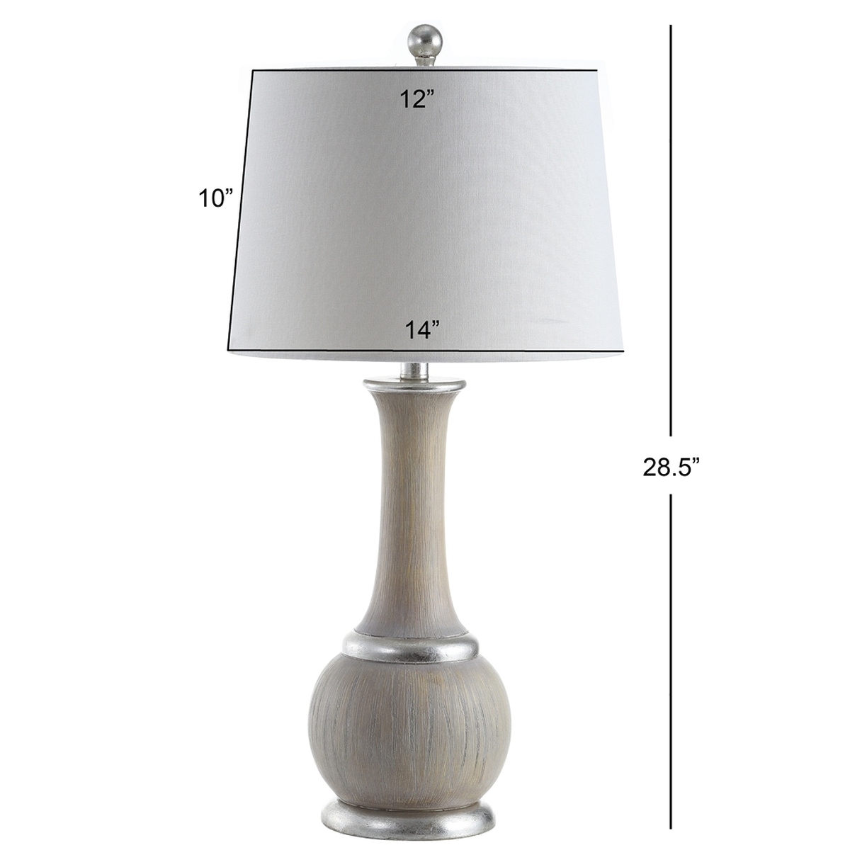 grey wooden table lamp