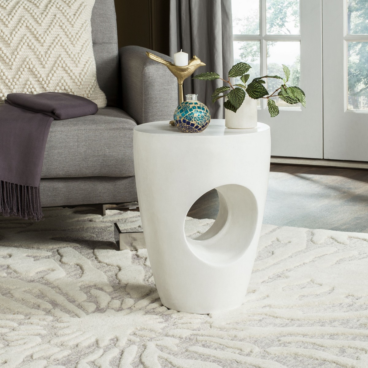 VNN1007B Accent Tables, Patio Tables Furniture by Safavieh