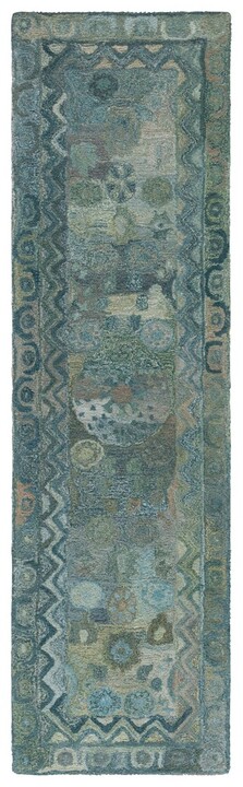 専用ページAnatolia Runner rug SAFAVIEH Anatolia 2 ft. x 8 ft. Aqua/Green Abstract