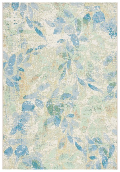 Safavieh Barbados BAR535J Tappeto Quadrato 198x198 Cm - Corallo Tropicale, Per Interni/esterni, Resistente Alle Intemperie E UV