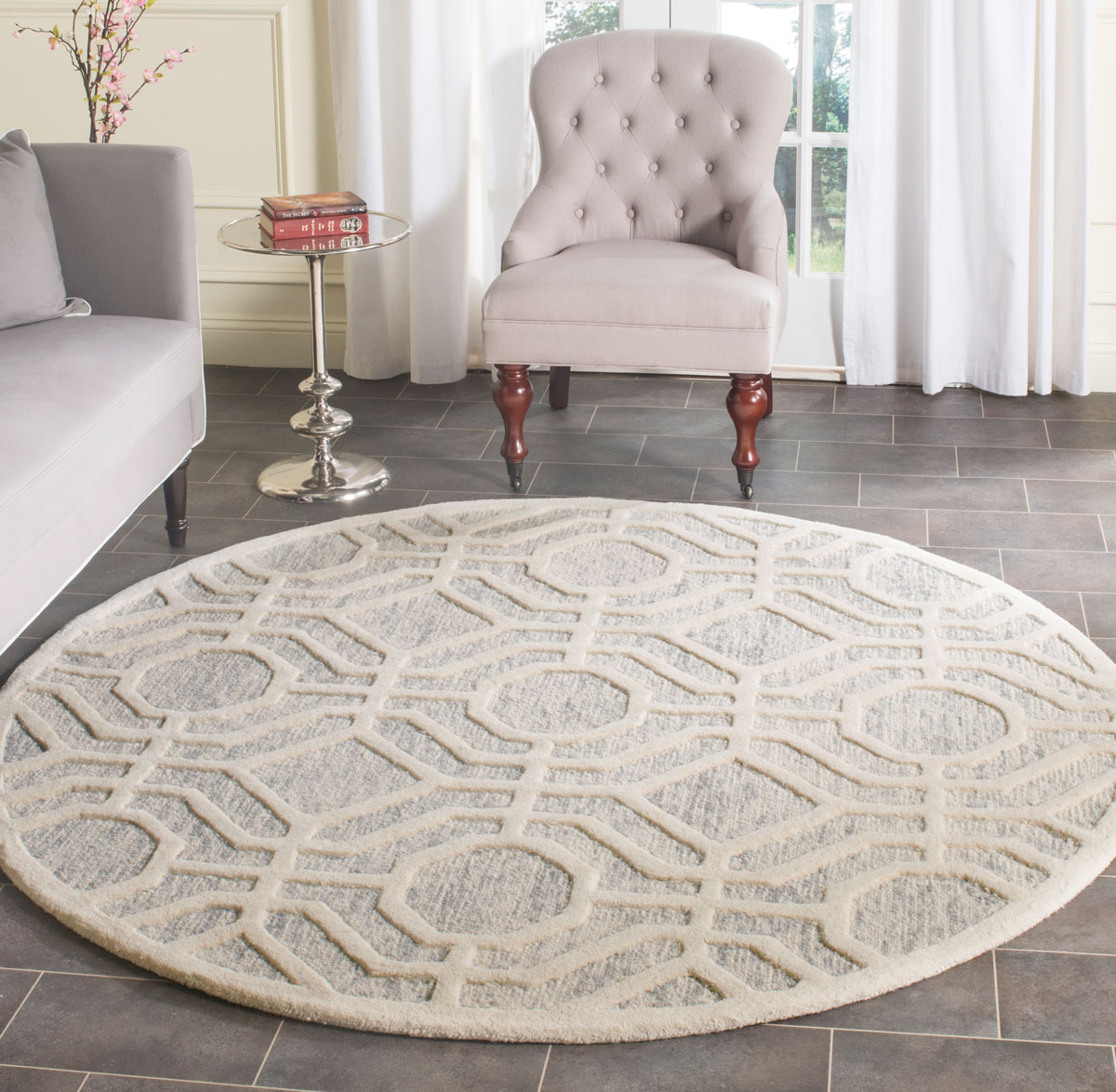 Rug Cam726g Cambridge Area Rugs By Safavieh 6 X Round
