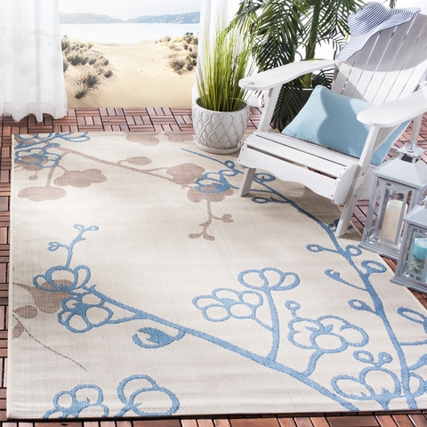 Cherry Blossom Patio Rug | Indoor Outdoor Rugs - Safavieh