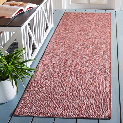 Indoor-Outdoor Area Rugs | Red Courtyard Rug – Safavieh
