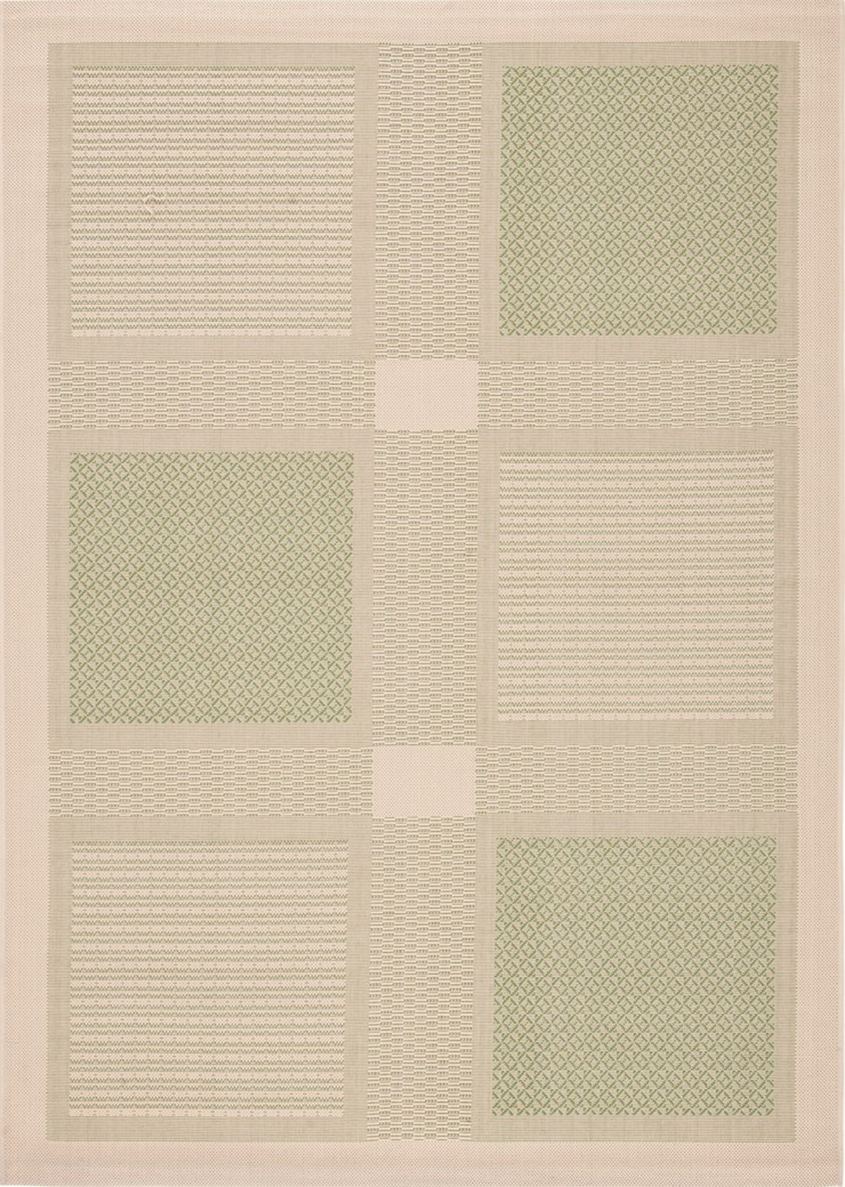 Olive Green & Natural Indoor Outdoor Rug Safavieh