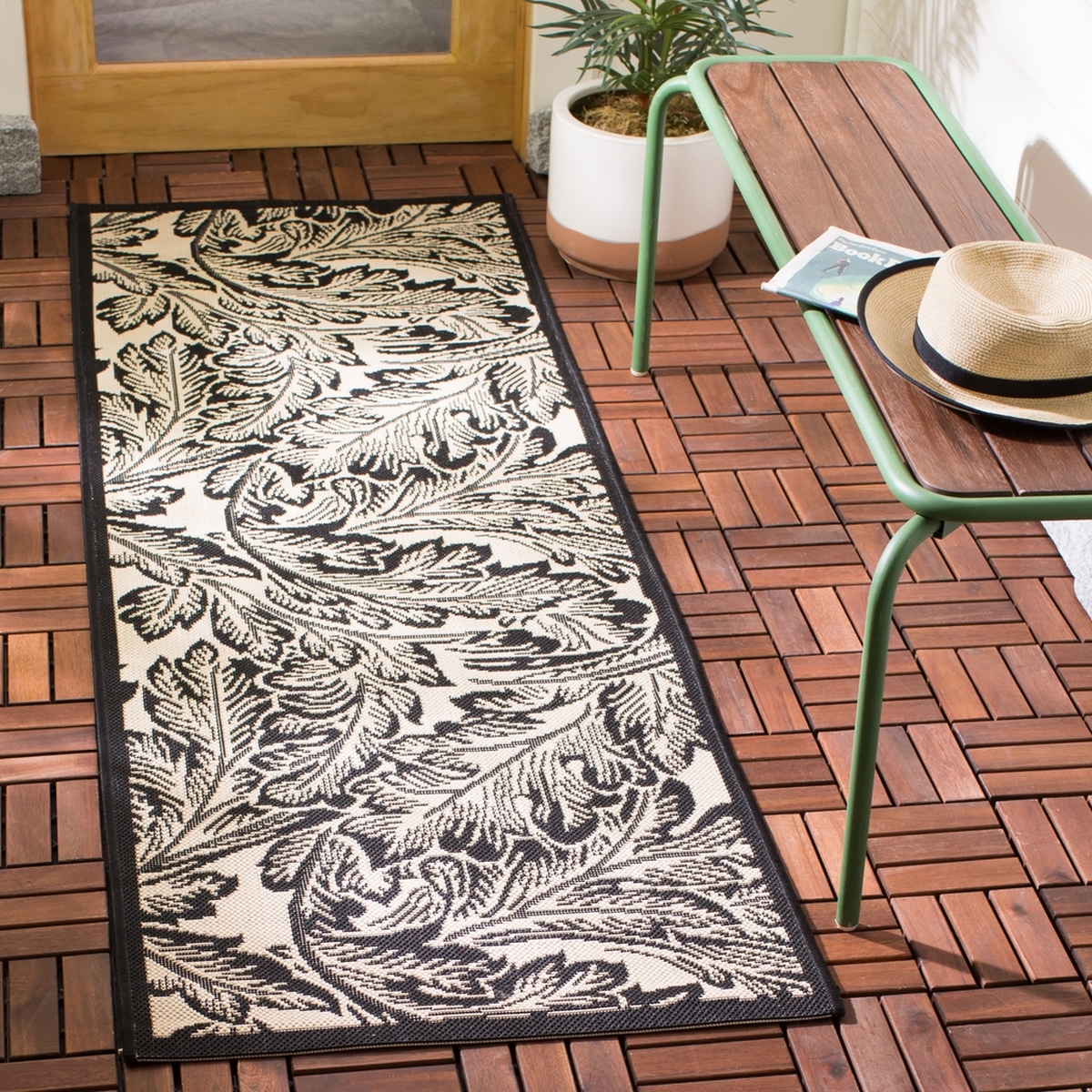 WeatherResistant Area Rug Safavieh Indoor Outdoor Rugs