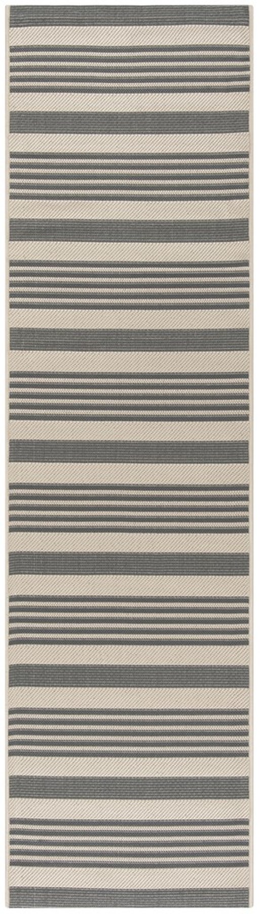 Grey Stripe Outdoor Rug Safavieh Courtyard Collection