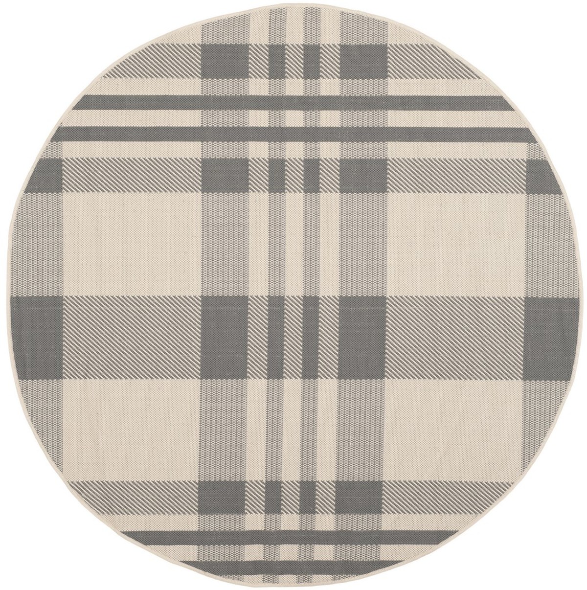 Grey Plaid IndoorOutdoor Rug Safavieh Courtyard Rugs