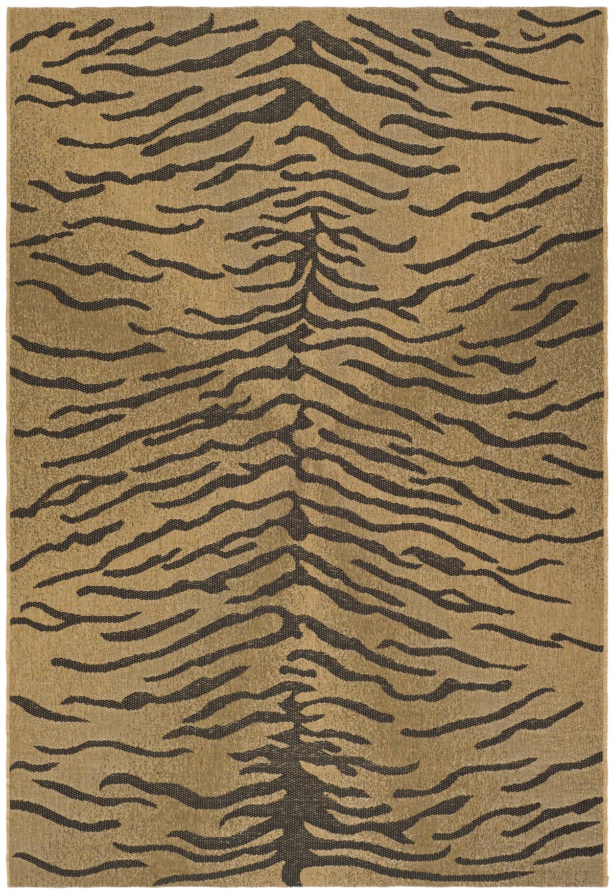 Tiger Stripe Patio Rug Courtyard Collection