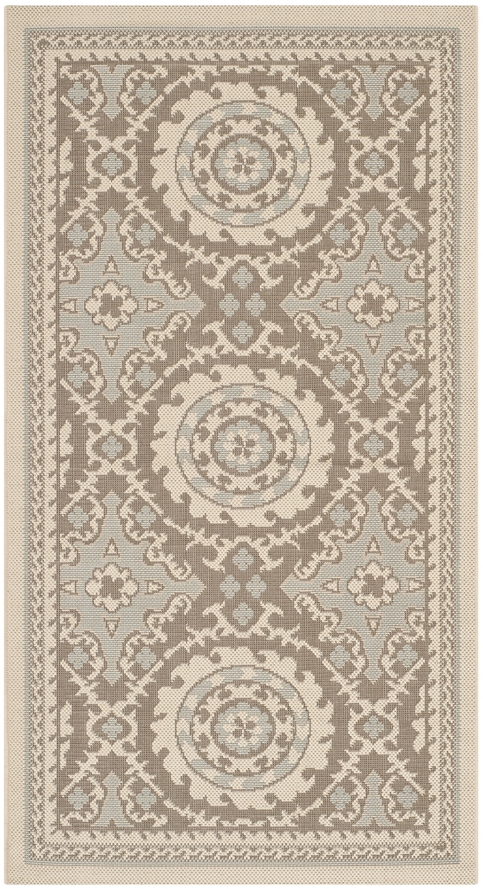 Beige Mosaic Tile Area Rug | Safavieh Indoor-Outdoor Rugs