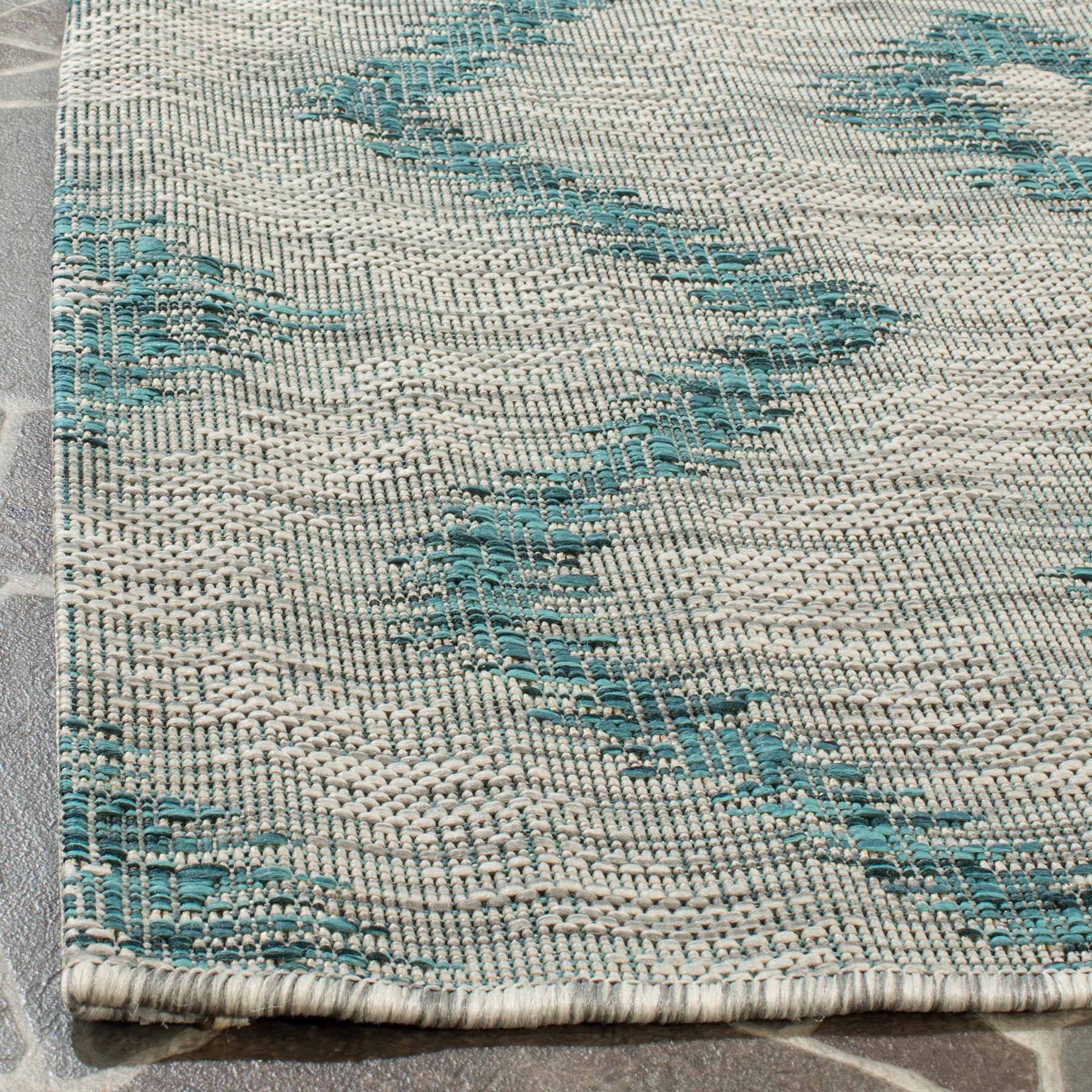 Blue Grey Outdoor Rug All Weather Rugs Safavieh