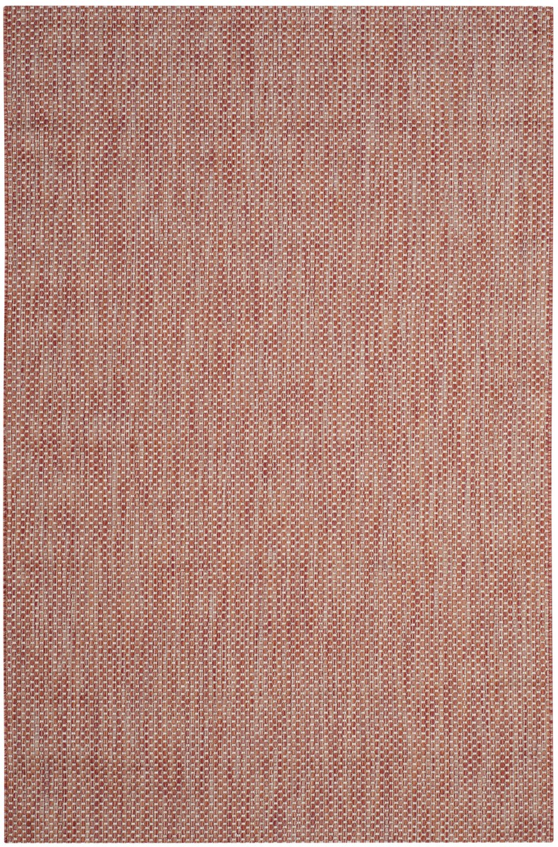 Red & Beige Indoor Outdoor Rug Courtyard Rugs Safavieh