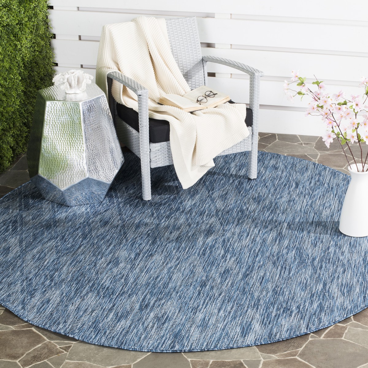 Blue IndoorOutdoor Rug Safavieh Courtyard CY852236822