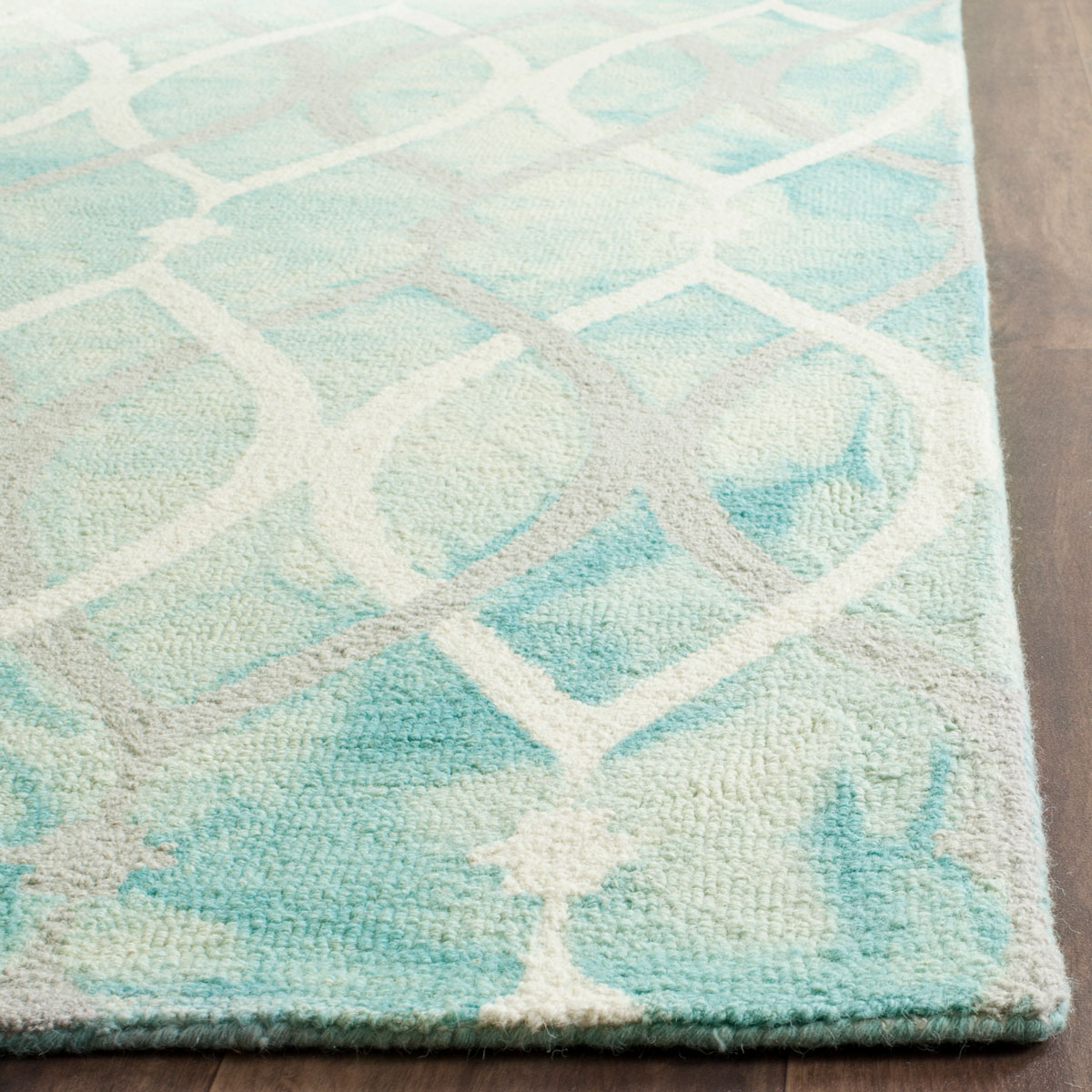 Blue Green Watercolor Area Rug